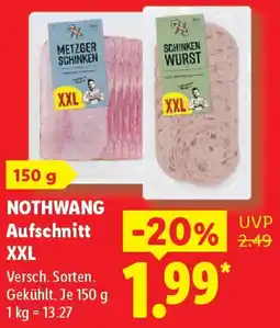 Lidl NOTHWANG Aufschnitt XXL Angebot