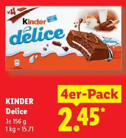 Lidl KINDER Delice Angebot
