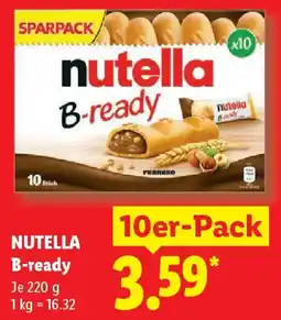 Lidl NUTELLA B-ready Angebot
