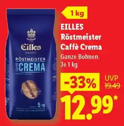 Lidl EILLES Röstmeister Caffè Crema Angebot