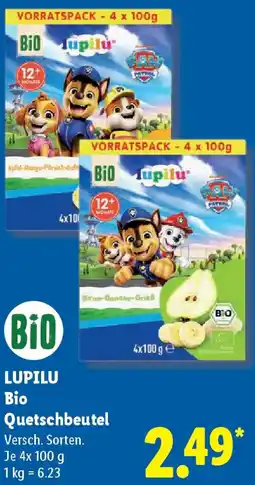 Lidl LUPILU Bio Quetschbeutel Angebot