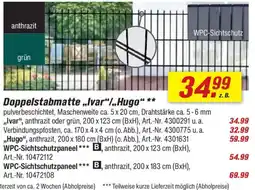 toom Baumarkt Doppelstabmatte "Ivar"/"Hugo" Angebot