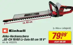 toom Baumarkt Einhell Akku-Heckenschere Angebot
