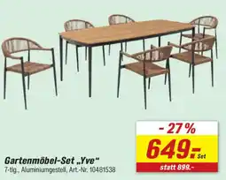 toom Baumarkt Gartenmöbel-Set „Yve“ Angebot