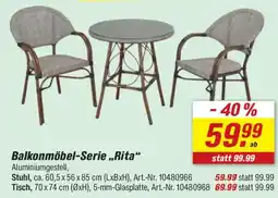 toom Baumarkt Balkonmöbel-Serie „Rita“ Angebot