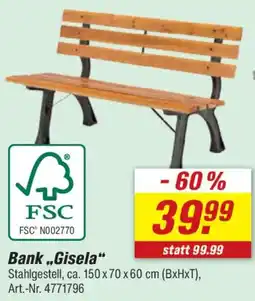 toom Baumarkt Bank „Gisela“ Angebot