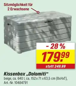 toom Baumarkt Kissenbox „Dolomiti“ Angebot