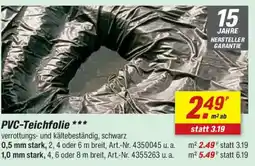 toom Baumarkt PVC-Teichfolie *** Angebot