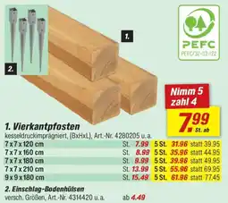 toom Baumarkt Vierkantpfosten Angebot