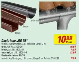 toom Baumarkt Dachrinne „RG 75“ Angebot