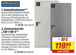 toom Baumarkt HÖRMANN Feuerschutztür „T30-1 H8-5“1 Angebot