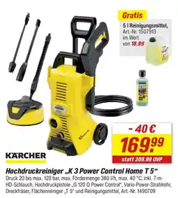 toom Baumarkt KÄRCHER Hochdruckreiniger „K 3 Power Control Home T 5“ Angebot