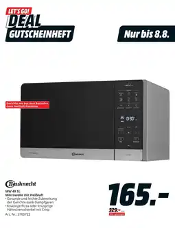 MediaMarkt Bauknecht Mikrowelle mit Heißluft Angebot