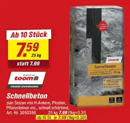 toom Baumarkt Schnellbeton toom Angebot