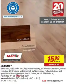 toom Baumarkt Laminat 4 Angebot
