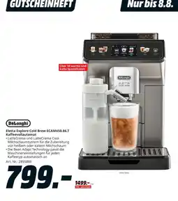 MediaMarkt DeLonghi Eletta Explore Cold Brew ECAM450.86.T Kaffeevollautomat Angebot