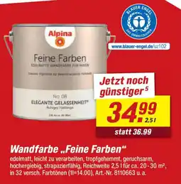 toom Baumarkt Alpina Feine Farben Angebot