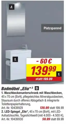 toom Baumarkt Badmöbel „Elio“ Angebot