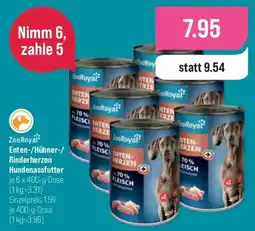 toom Baumarkt ZooRoyal Enten-/Hühner-/Rinderherzen Hundennassfutter Angebot