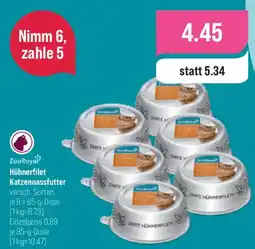toom Baumarkt ZooRoyal Hühnerfilet Katzen Nassfutter Angebot