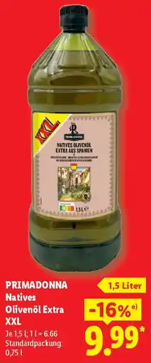 Lidl PRIMADONNA Natives Olivenöl Extra XXL Angebot