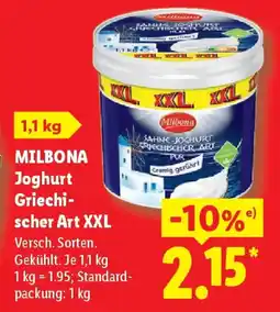 Lidl MILBONA Joghurt Griechischer Art XXL Angebot