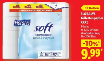 Lidl Floralys Toilettenpapier XXXL Angebot