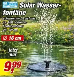 Posten Börse KYNAST Solar Wasser-fontäne Angebot