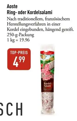 Galeria Markthalle Aoste Ring- oder Kordelsalami Angebot