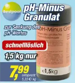 Posten Börse Bestpool pH-Minus Granulat Angebot