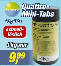 Posten Börse Bestpool Quattro-Mini-Tabs Angebot