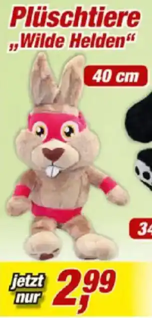 Posten Börse Plüschtiere „Wilde Helden“ Angebot