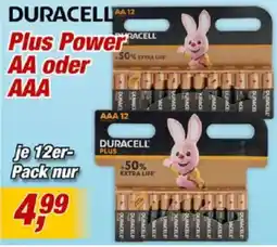 Posten Börse Duracell Plus Power AA oder AAA Angebot
