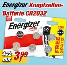 Posten Börse Energizer Knopfzellen-Batterie CR2032 Angebot
