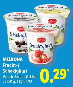 Lidl MILBONA Frucht-/ Schokighurt Angebot