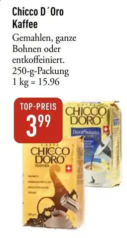 Galeria Markthalle Chicco D'Oro Kaffee Angebot