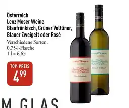 Galeria Markthalle Lenz Moser Weine Angebot