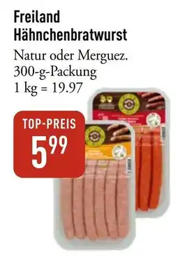Galeria Markthalle Freiland Hähnchenbratwurst Angebot