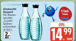 Marktkauf Sodastream glaskaraffe duopack Angebot