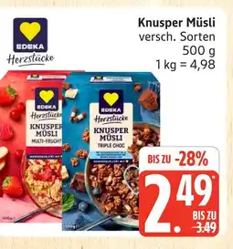 Marktkauf Edeka herzstücke knusper müsli Angebot