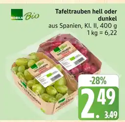 Marktkauf Edeka bio tafeltrauben hell Angebot