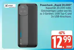 Marktkauf Xlayer powerbank „rapid 20.000“ Angebot