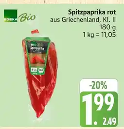 Marktkauf Edeka bio spitzpaprika rot Angebot