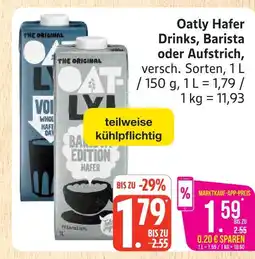 Marktkauf Oatly hafer drinks Angebot