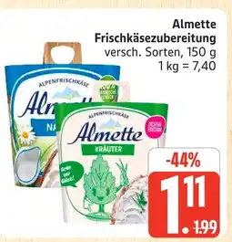 Marktkauf Almette frischkäsezubereitung Angebot