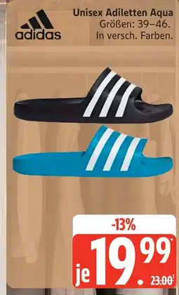 Marktkauf Adidas unisex adiletten aqua Angebot