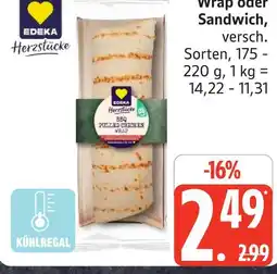 Marktkauf Edeka herzstücke wrap oder sandwich Angebot