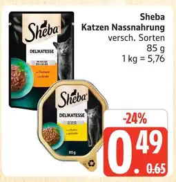 Marktkauf Sheba katzen nassnahrung Angebot