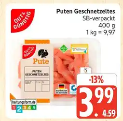 Marktkauf Gut & günstig puten geschnetzeltes Angebot