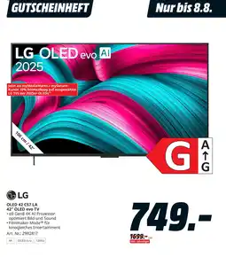 MediaMarkt Lg oled 42 c57 la 42” oled evo tv Angebot
